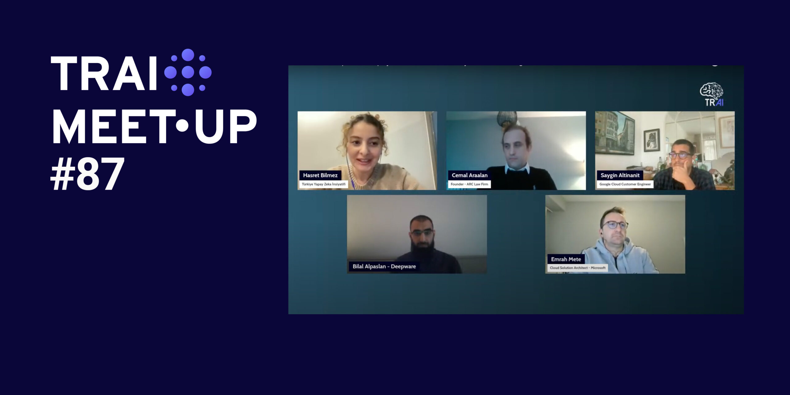 TRAI Meet-Up 87: Yapay Zekanın Sanal Dünyadaki Yolculuğu